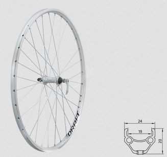 Koło przednie Kellys KLS DRAFT F, 28/29", silver