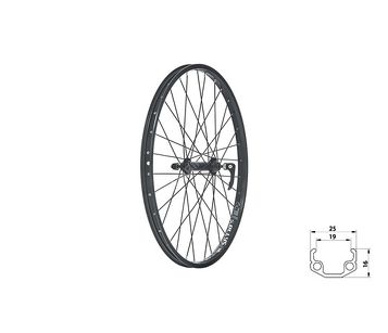 Koło przód Kellys KLS Wasper V-brake F, 24", black