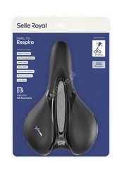 Siodło SELLEROYAL RESPIRO SOFT MODERATE 60st. żelowe + elastomery unisex 496g(NEW)