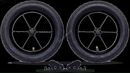 Zestaw do rozbudowy PUKY NEXT 12" Wheel-Set black - 9126