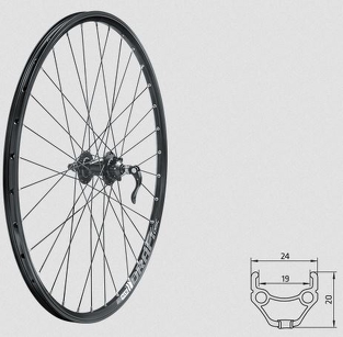 Koło przednie Kellys KLS DRAFT F DSC, 27,5", black