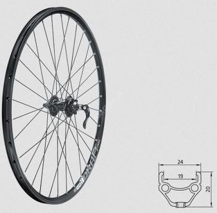 Koło przednie Kellys KLS DRAFT F DSC, 27,5", black