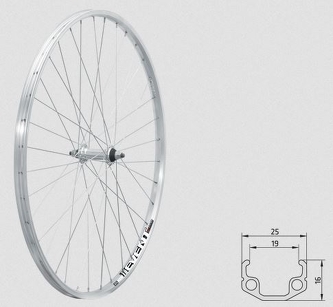 Koło przednie Kellys KLS EVENT F, 28", silver