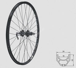 Koło tylne Kellys KLS DRAFT R DSC, 27,5", black