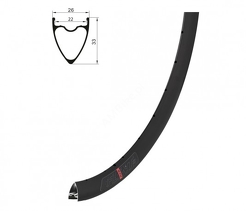 Obręcz Kellys KLS FLINT DSC, 32H, FV, 28" black