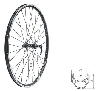 Koło przednie  Kellys DRAFT F, 26", black