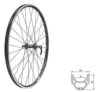 Koło przednie V-brake Kellys DRAFT F, 26", black