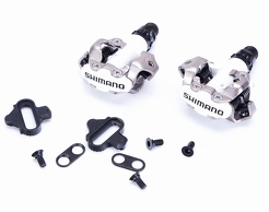 Pedały Shimano SPD PD-M520 białe + bloki