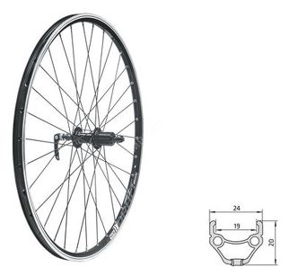 Koło tylne  Kellys KLS DRAFT  R, 26", black