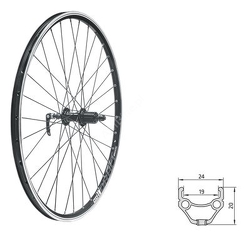 Koło tylne  Kellys KLS DRAFT  R, 26", black