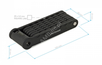 Zapięcie segmentowe składane Author FlexGuard X9 94cm - 3