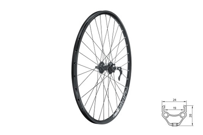 Koło przednie Kellys  KLS DRAFT DSC F, 26", black