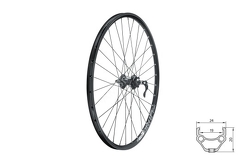 Koło przednie Kellys  KLS DRAFT DSC F, 26", black