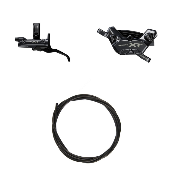 Hamulec tarczowy hydrauliczny SHIMANO DEORE XT Tył - 4 tłoki (zestaw)