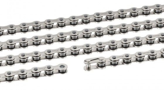 Łańcuch CONNEX 1E8 stal 124 ogniwa, do E-bike, spinka spring clip
