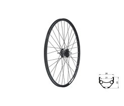 Koło przód Kellys KLS DRAFT Dynamo DSC, 27,5", black