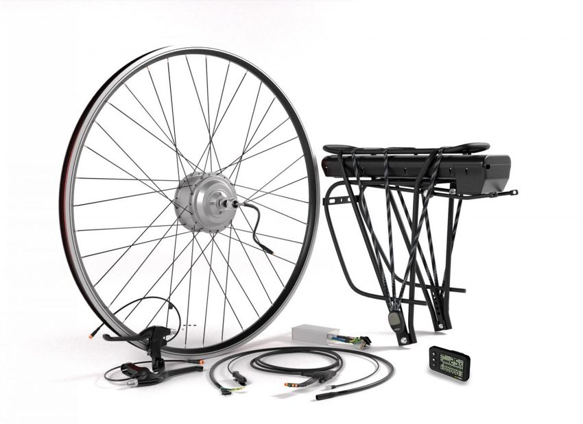 Elektryczny zestaw napędowy przód Ecobike - bagażnikowy