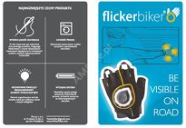 Rękawiczki sygnalizacyjne FLICKERBIKER - krótkie - 8