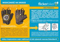 Rękawiczki sygnalizacyjne FLICKERBIKER - krótkie - 7