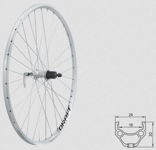 Koło tylne Kellys KLS DRAFT R, 28/29", silver