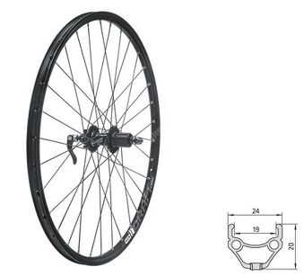 Koło tylne  Kellys KLS DRAFT DSC R, 26", black