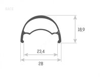 Koła MTB 29''Accent Race Pro v2, czarno-szare, komplet, przód: 15x100mm, tył: 12x142mm, Shi10 - 5