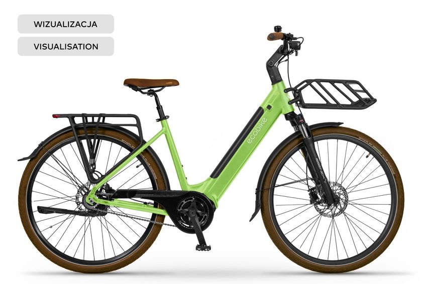 Rower elektryczny Ecobike LX 100 Automatic Green - Ubezpieczony