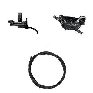 Hamulec tarczowy hydrauliczny SHIMANO DEORE XT przód -4 tłoki  (zestaw)
