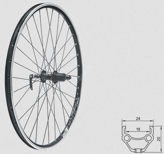 Koło tylne Kellys KLS DRAFT R, 28/29", black