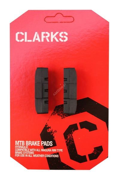Klocki hamulcowe CLARK'S Mtb Magura czarne