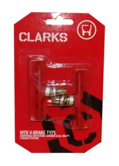 Klocki hamulcowe CLARK'S Mtb V-brake 70mm czerwone
