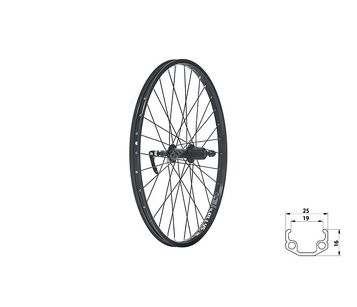 Koło tył Kellys KLS WASPER CASSETTE V-brake R, 24", black