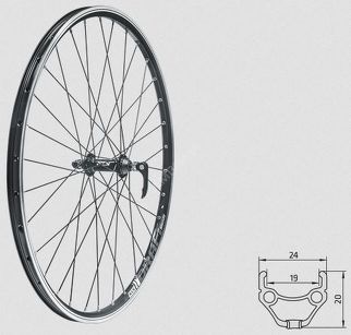 Koło przednie Kellys KLS DRAFT F, 28/29", black