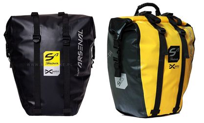 Sakwa rowerowa boczna Sport Arsenal 312  B / Y - 20l wodoszczelna